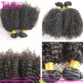 2015 Indiano afro kinky trança cabelo remy 4c afro crespo encaracolado cabelo humano tecer afro cabelo nubian torção kinky